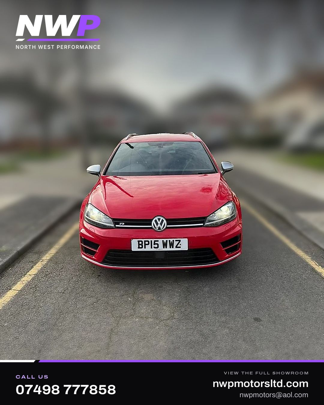 2015 Volkswagen Golf R Estate, red – NWP listing photo